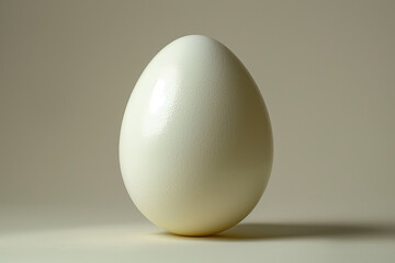 white eggs on blurred background.