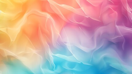 Obraz premium Muted Shapes on Lively Gradient Background