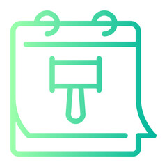 schedule gradient icon