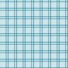 Gingham pattern seamless Plaid repeat in blue . Design for print, tartan, gift wrap, textiles, checkered background for tablecloth