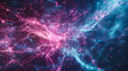 Fototapeta premium Glimpse into the Pulsating Heart of Technology