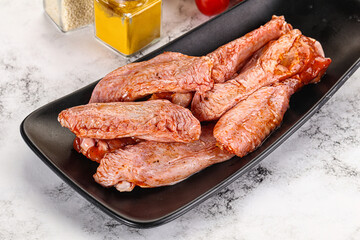 Marinated Duck wings for barbecue