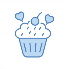 Cupcake vector icon
