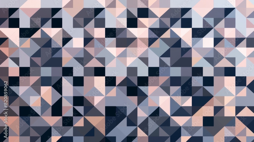 Poster repeat geometric triangle mosaic pattern, abstract modern pattern