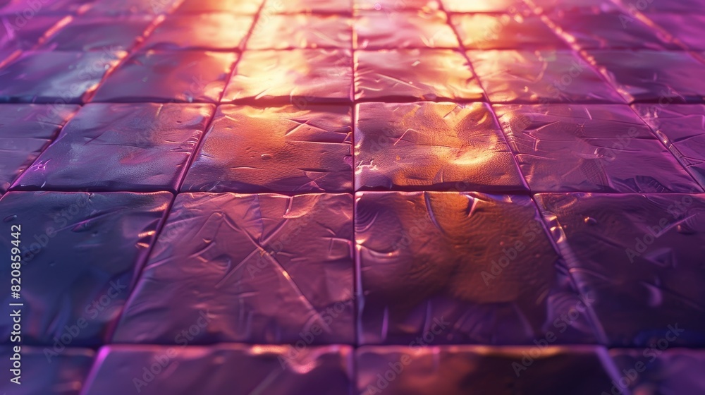 Poster decorative tiled background with abstract perspective.