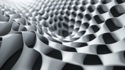 Fototapeta premium Repeating Shapes Form a Hypnotic Pattern