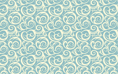 Abstract blue and white swirl pattern