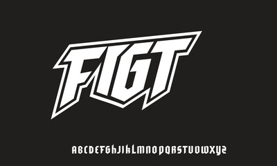 Modern sport Italic Alphabet Font. Urban font style typography for technology, industrial, digital, film logo design. vector illustration