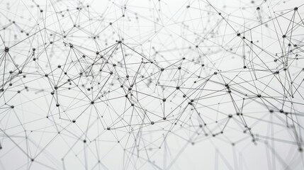 Obraz premium Abstract Nodes Form a Web of Information