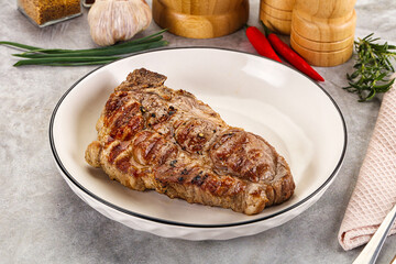 Grilled pork sirloin for dinner