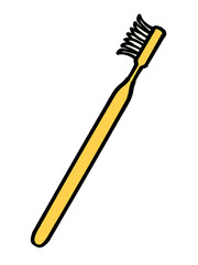 シンプルな歯ブラシのイラスト素材