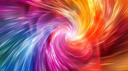 Fototapeta premium Abstract Twisting Colors Lead to an Unknown Dimension