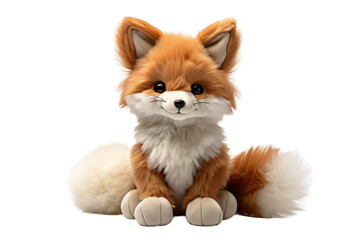 Obraz premium The Majestic Fox Of Frosty Meadows on Transparent PNG Background...