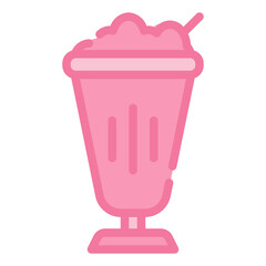 Milkshake Icon in Filled Line Style