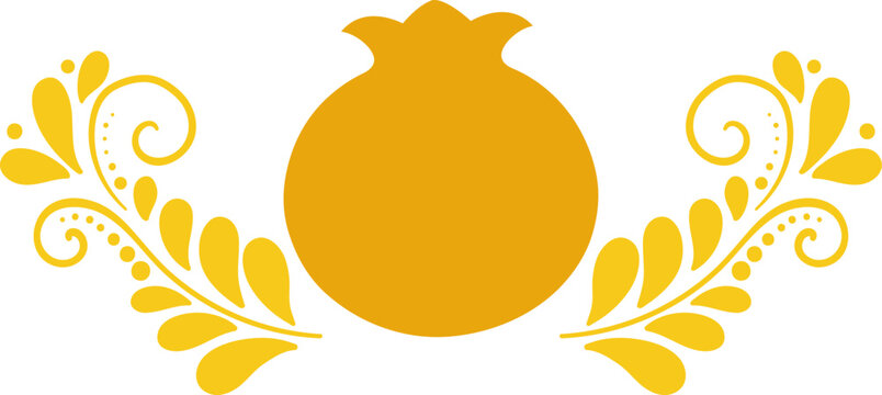 Rosh ha shanah thematic decoration vector