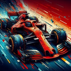 Racing car on formula 1 image 