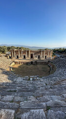 Various photos of the ancient city of Nysa located within the borders of Aydin province