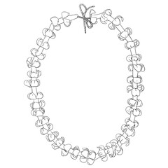 BOTANICAL LIE DRAWING HAND DRAWING 