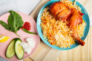 delicious arabic food on non isolated background 