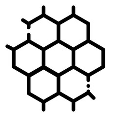 Obraz premium Honeycomb Icon in Line Style