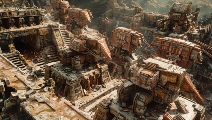 Fototapeta premium Ancient Mecha Mayan Ruins