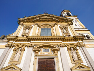Obraz premium Gaggiano, Milan, Italy: exterior of the Sant Invenzio church