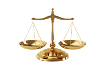 The Ethereal Balance of Justice on Transparent PNG Background...