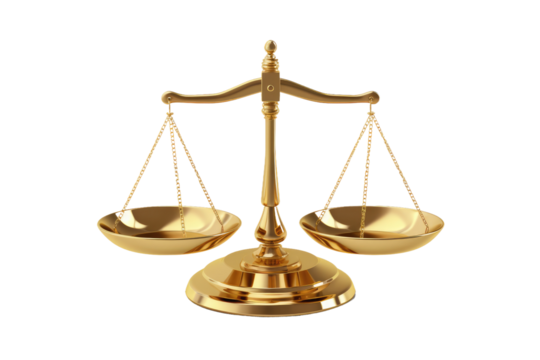 The Ethereal Balance of Justice on Transparent PNG Background...