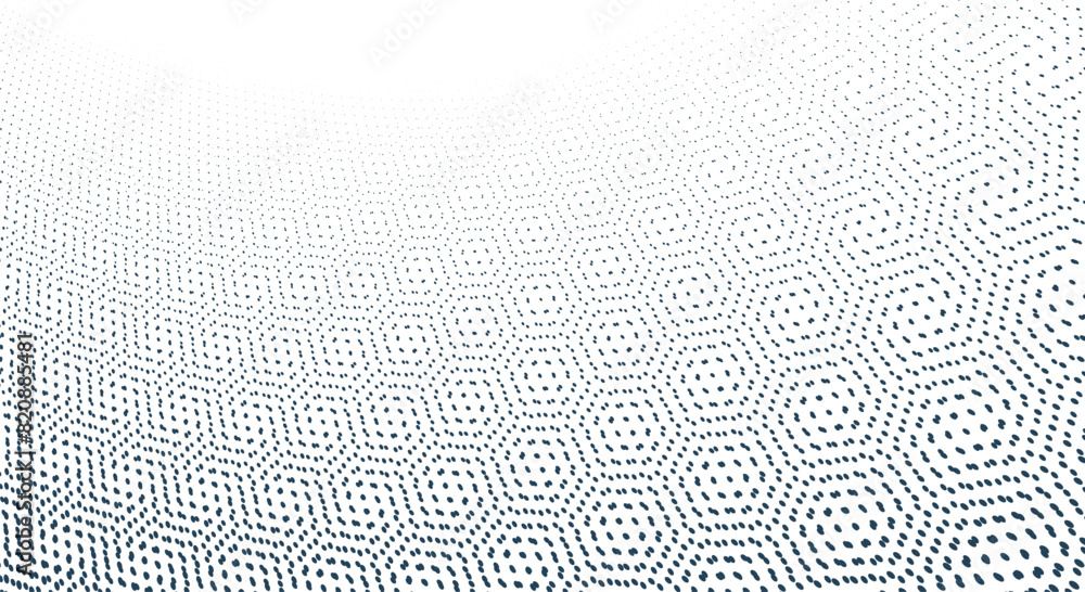 Poster moire pattern dots vector abstract background, templates for design.
