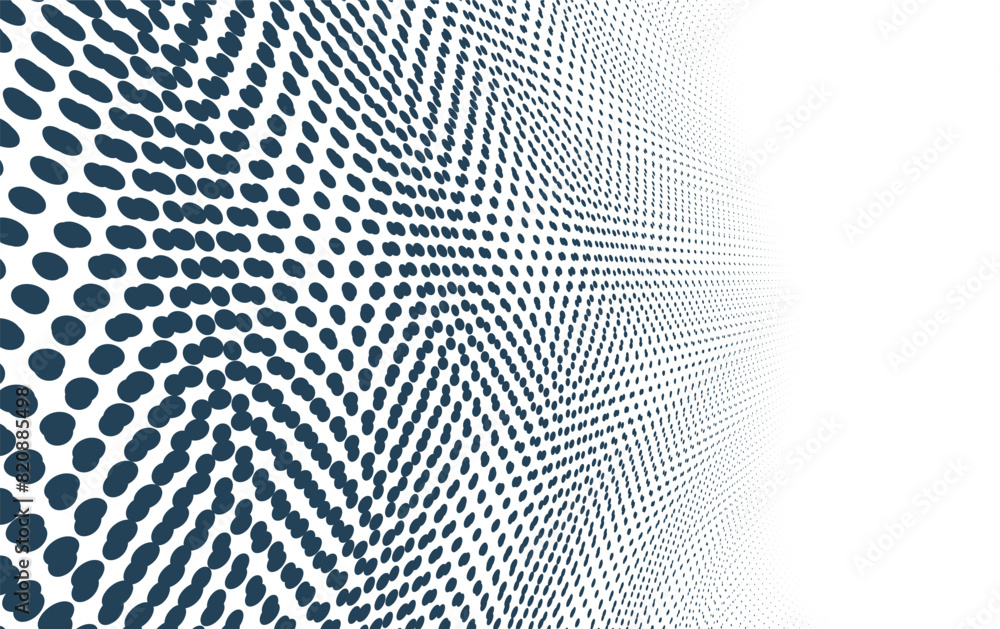 Poster moire pattern dots vector abstract background, templates for design.