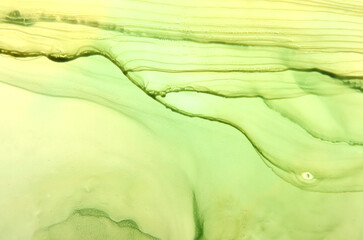 abstract art background of streaks with layers in yellow
