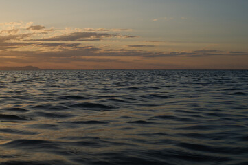 Fototapeta premium Sunset on Les Bovetes beach, near Denia. Alicante. Valencian Community. Spain