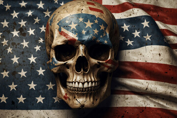 USA Skull Comic