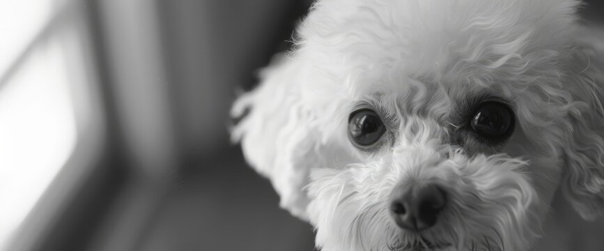 In The Annals Of History, A Miniature Poodle From The Year 1975 Emerges As A Timeless Icon Of Canine Elegance And Refinement, Standard Picture Mode