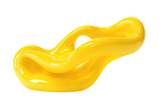 Sunshine Swaying Sculpture on Transparent PNG Background...