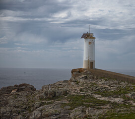 Roncudo Lighthouse. Located on the outskirts of Corme, on the so-called Costa de la Muerte, it is...