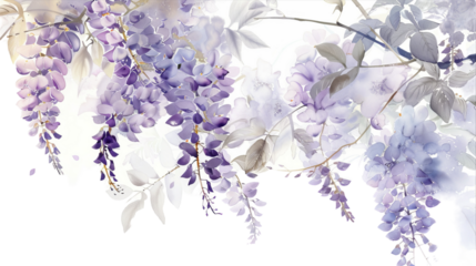 Ethereal Blooms: A Purple Flower Symphony