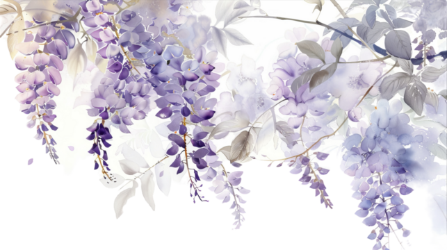 Ethereal Blooms: A Purple Flower Symphony