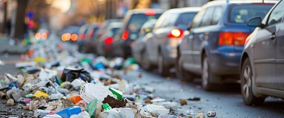 Unsightly Piles Of Dog Poop Litter The Street, Emitting A Foul Odor And Highlighting The Need For Responsible Pet Ownership, Standard Picture Mode