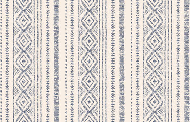 Ethnic ikat seamless pattern in tribal. Geometric ethnic ornament print. Ikat pattern style.