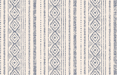 Ethnic ikat seamless pattern in tribal. Geometric ethnic ornament print. Ikat pattern style.