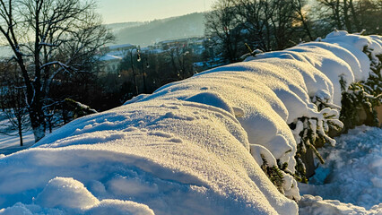 Various photos taken in the winter season on the streets of Oslo, the capital of Norway