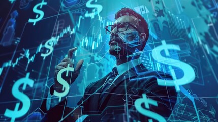 Analytical Investor Navigating Digital Finance and Investment Opportunities