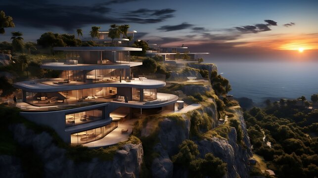 Architectural Opulence: Portrayal of a Villa