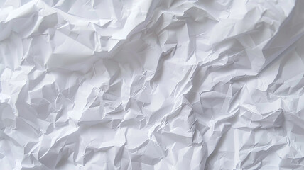 Obraz premium White Paper Texture background crumpled rough effect. Crumpled translucent white paper abstract shape background with space for text