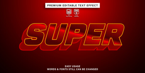 Super editable text effect styles