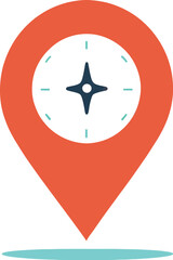 GPS location pin symbol vector illustration