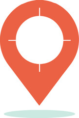 Fototapeta premium GPS location pin symbol vector illustration