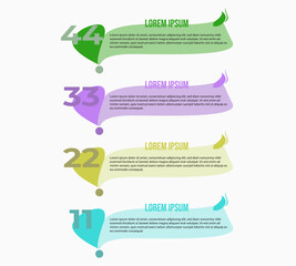 Vector Infographic design business template with icons
