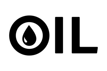 Oil symbol sign. vector illustration